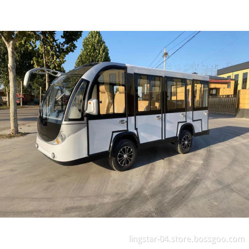 New 11Seats Closed Electric City Closed Sightseeing Car Shuttle Bus Tourist Bus Mini Bus Made In China